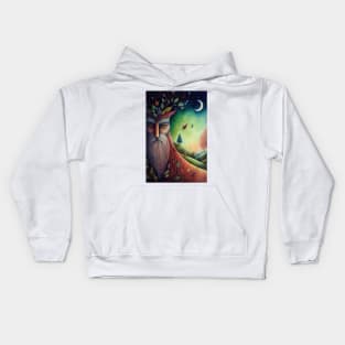 White Beard the Wizard Kids Hoodie